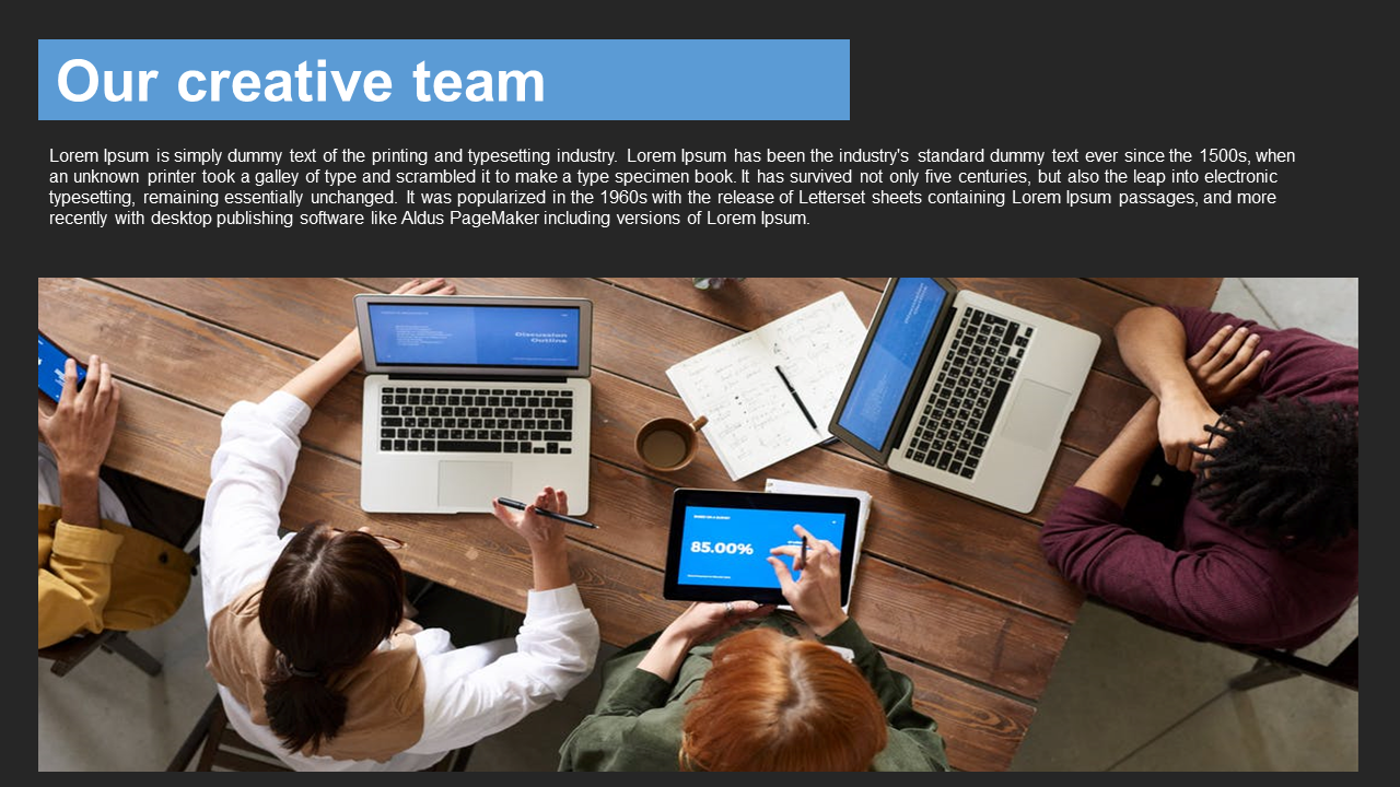 Free - Creative Team PowerPoint Template and Google Slides